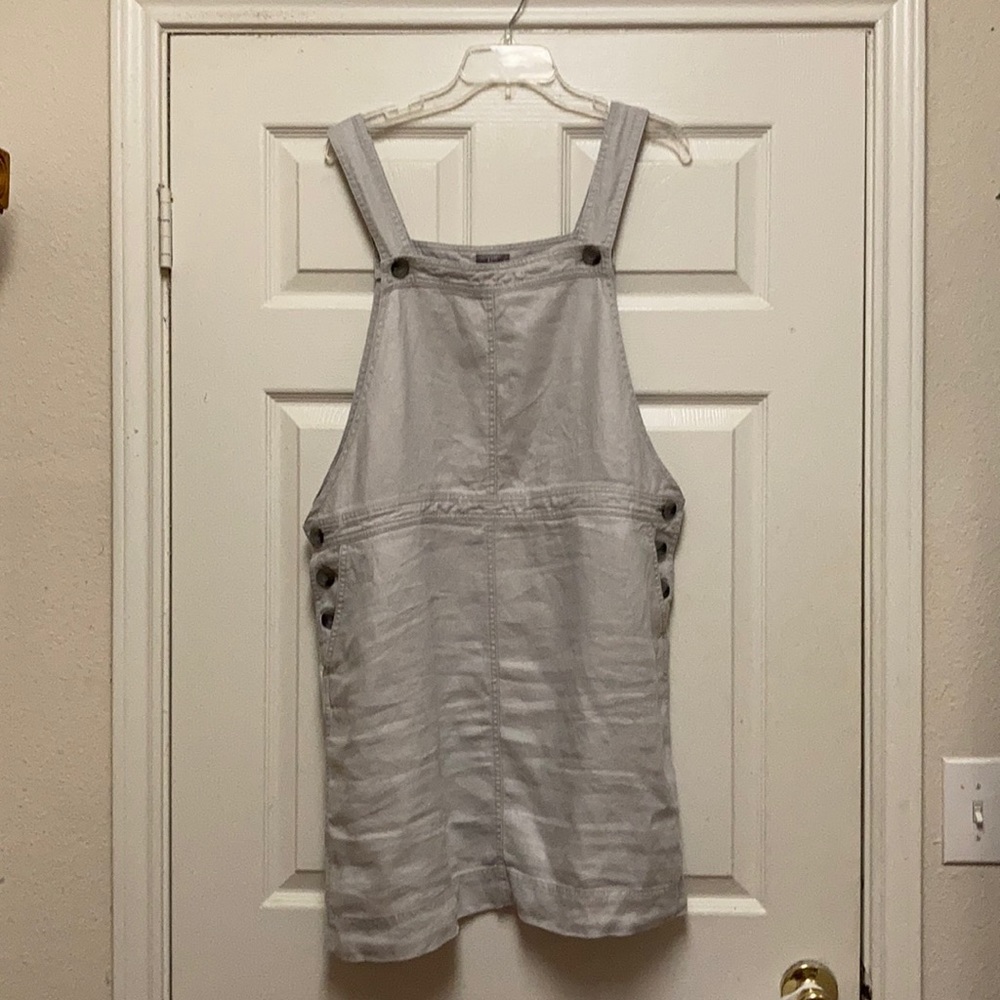 JJill Linen Overall Jumper Dress
